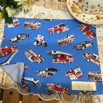 ちっちゃい20×25パトカー❤️A4⭐️20×30可愛いランチョンマット救急車⭐️消防車⭐️お名前タグサービス