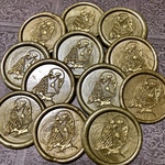 ✨Wax Seal Stamp✨シーリングスタンプ〝花とタツノオトシゴ〟シールパーツ＊コラージュ素材