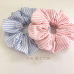 再6販❢ふんわりダブルガーゼシュシュ♡ストライプ♡