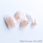 再販65𓆸ふんわり春の桜Nail 〘特集掲載〙宝石ネイル 宝石カットネイル さくら チークネイル ピンク  塗りかけ 結婚式 ウェディング ブライダル 卒業式 成人式 ドライフラワー