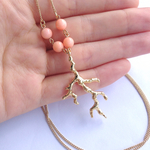 Wサンゴnecklace