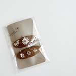 お花刺繍パッチンピンset