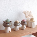 《再販*.+ﾟ》キノコ🍄になっちゃった？！ほのぼのクマさんトリオʕ•ᴥ•ʔʕ•ᴥ•ʔʕ•ᴥ•ʔ②