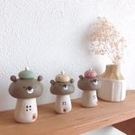 《再販*.+ﾟ》キノコ🍄になっちゃった？！ほのぼのクマさんトリオʕ•ᴥ•ʔʕ•ᴥ•ʔʕ•ᴥ•ʔ③