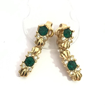VINTAGE nina ricci  ビジューフラワー　ニナリッチ  フラワー　ストーン　イヤリング  クリップ　ブライダル　結婚式　アンティーク  ヴィンテージ  華やか　ギフト　花アクセ