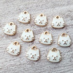 猫 チャーム 〈白〉C-021