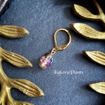 〖再販〗[片耳ピアス] 〘クリアラブラドライトカラー〙スカル アミュレットチャーム/Skull amulet charm