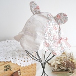 【Liberty】フェリシテ(ピンク)チューリップハット✵キッズ ベビー帽子