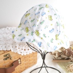 車のチューリップハット(ブルー)✵猫耳 くま耳 キッズ ベビー帽子