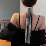 ぱっちんロングヘアクリップ　ブライダル　バレッタ　韓国ファッション