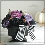 【ハロウィン早割】ハロウィン アレンジメント Pink＆Purple "Mauve Arrangement"  アーティフィシャルアレンジメント　　R&yF56