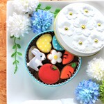 ★合計13枚・カラフルで可愛い(うさぎver)★アイシングクッキー＆ザクザククッキー缶