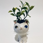 ねこ花瓶  オドさん