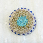 宝石刺繍のブローチ◡̈