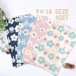 小さな手にちょうど良い うさぎセット ハーフハンカチ 幼児ハンカチ 小さいハンカチ