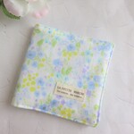 New*ガーゼのサニタリーポーチ*サニタリーケース*小花柄*ブルー*春色