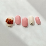 ネイルチップ　もこもこトイプードル🐩