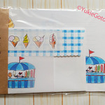 ペンギンのレターセット(アイスクリーム屋)