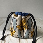 ミニ巾着　レトロタンポポ