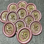 ✨Wax Seal Stamp✨シーリングスタンプ〝りんご〟シールパーツ＊コラージュ素材
