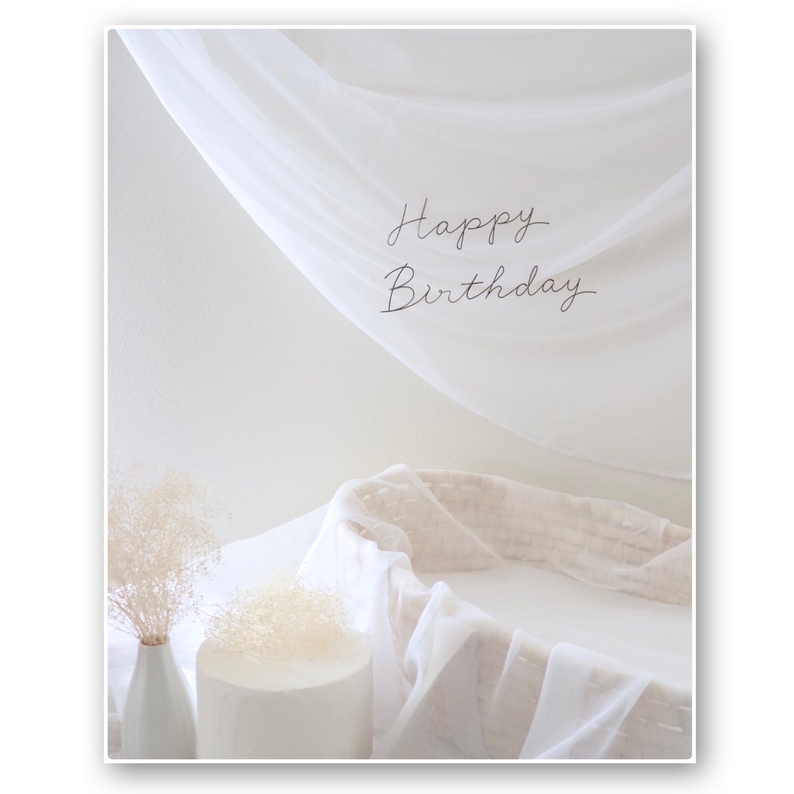 Happy Birthday * standardタイプ * ブロンズ wire art 虫ピン
