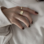 【gold】"silver925" ring03〈 ニュアンスリング 〉