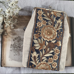 インド刺繍リボン　がま口ポーチ