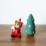 くまサンタさんとクリスマスツリー