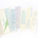 植物デザインペーパー 紙素材  45枚set 《water blue》 [P264]