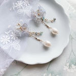 花束のピアス𓂃 𓈒𓏸