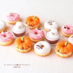 【ピアス・イヤリング】選べる◇ハロウィンドーナツ🎃(かぼちゃ/おばけ/ミイラ/ホットチョコ)