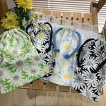 ⭐️本日のお買い得⭐️マーガレットの巾着❤️【再3】24×17携帯、お財布、歯ブラシ、コップ袋、花柄ランチョンマット小物入れに⭐️お揃いのランチョンマットオーダーできます