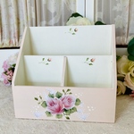 薔薇のデスクラック　トールペイント 