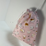 巾着袋(ハムスター) ピンク