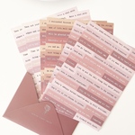 英字sticker　pink　6枚入り