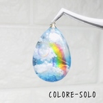 【特価】空、雲、虹、シャボン玉の風景C ネックレス／バッグチャーム／キーホルダー