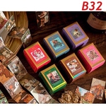 B32♡レトロ絵本シリーズ♡オルガン式ミニカード♡6種セット