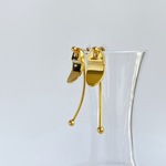 (ラスト1点) gold plate pierce  ⌘ ピアス ゴールド シンプル 個性的 揺れる