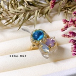 bijou cat💎きみのたからもの💍🐈✨リング フリーサイズ 送料無料 じゃれ猫 レジン 指輪