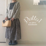 『受注生産』ふわもループニット×ウールレースのプルオーバー・長袖・コクーンシルエット