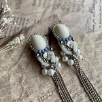 blueberry beads earrings