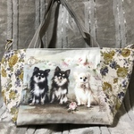 アッシュデザイン　チワワトリオ　トートバッグ