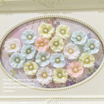 お花のフリルピアス