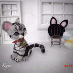 黒帽子のアメショーちゃん