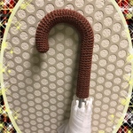 傘の持ち手カバー♪シンプル茶色　受注制作