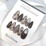 animal Bijoux⸜❤︎⸝‍ レオパード キラキラ 秋色 ネイルチップ 