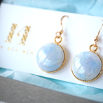 七宝焼 10月誕生石 ピアス ~Opal~
