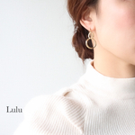 ダブルリングピアス(イヤリング)