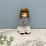 ミキちゃんマキちゃん　1人分　グレー　ケープ　ミキマキ　リカちゃん
