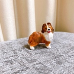 シェットランドシープドッグ　シェルティ　犬　置物　フィギュア　オブジェ　粘土